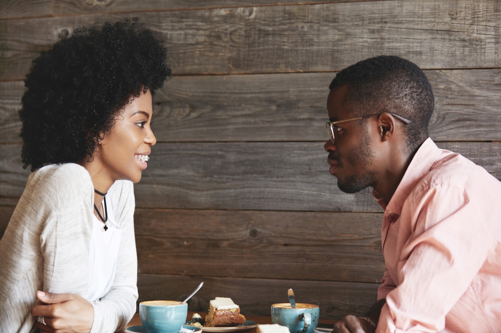 Two people getting to know each other